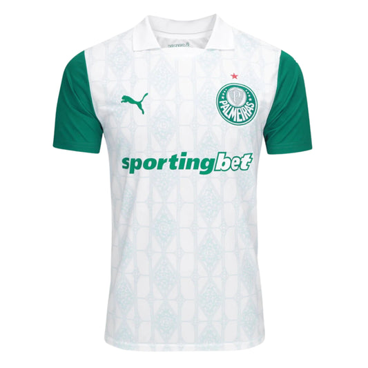 Camisa Palmeiras Away 25/26 - Torcedor Puma Masculina - Branco