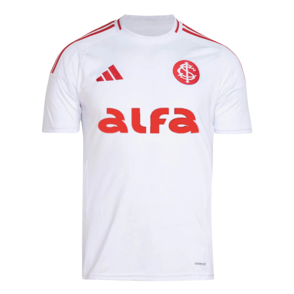 Camisa Internacional II 25/26 + Patrocínio Alfa - Torcedor Adidas Masculina - Branco