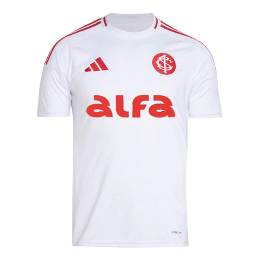 Camisa Internacional II 25/26 + Patrocínio Alfa - Torcedor Adidas Masculina - Branco